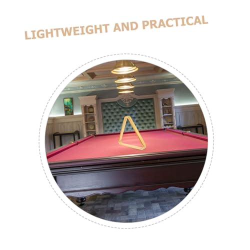 2pcs Triangle Hardwood Rack for Standard Billiard Pool Frame for Professional and Easy Setup Smooth Finish for Snooker Enthusiasts