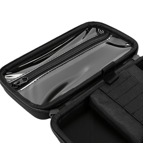 Bewinner Travel Darts Case for Soft Tip | Double Zipper EVA Carrying Bag, Shock Proof Black Storage for 6 Darts with Elastic Straps
