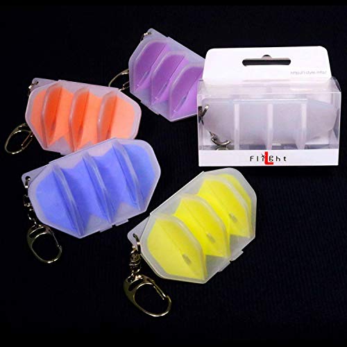 Lstyle Dart Flight Case: Hard Shell Case for Dart Flights - Holds One Set of Flights - Milky White