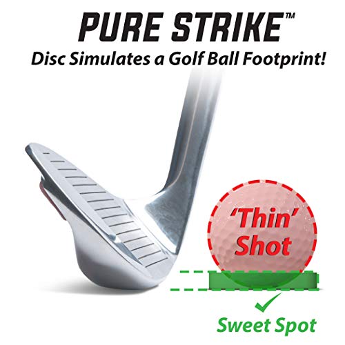 GoSports Pure Strike Golf Training Discs 24 Pack | Golf Swing Trainer and Ball Striking Training Aid for Contact, Compression and Swing Path Practice | Indoor and Outdoor Golf Practice Equipment