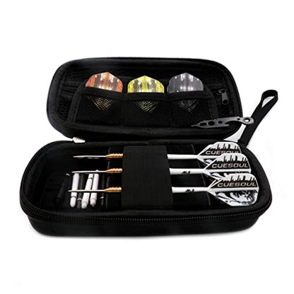 CUESOUL Big Beast 90% 26g/27g Steel Tip Tungsten Dart Set with Dart Case - color: Rose Glod-26g