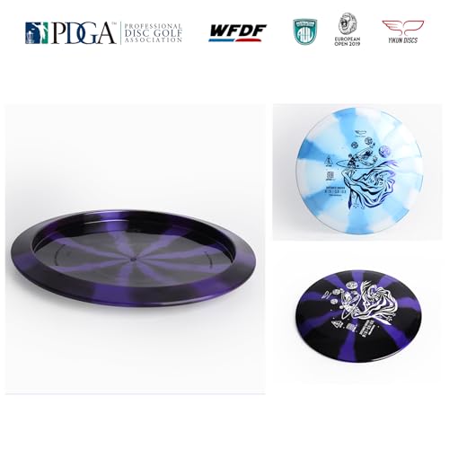 Yikun PDGA Disc Golf Distance Driver 170-175g Glaze Line xihe Perfect for Outdoor Games and Competition