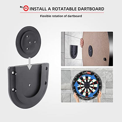 CyeeLife Dartboard Bracket Hanging Dartboards Professional,Dart Board Accessories,Black