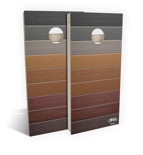 Skip's Garage Trex All-Weather Cornhole Boards | 100% Waterproof Corn Hole Game Set | ECO-Friendly Weatherproof PVC Composite | Choose from 50+ Design & Accessory Options - color: Gradient, size: A. NO Additional Accessories