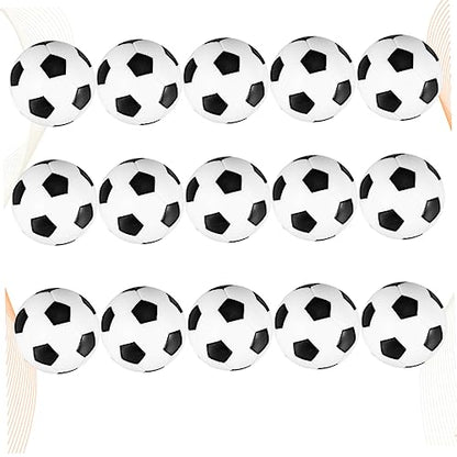 15pcs Mini Tabletop Soccer Game Balls Replacement Foosball Balls for Boys and Girls Toys