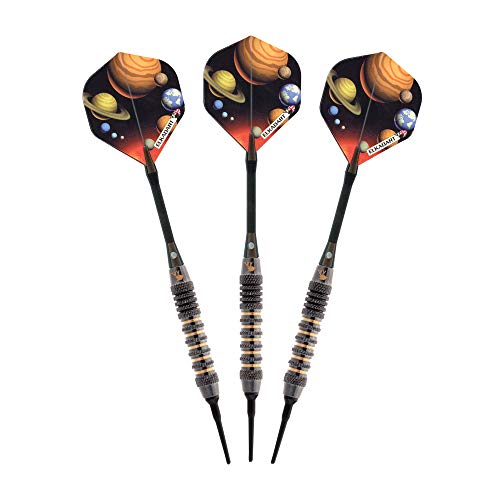 Elkadart Orbital Soft Tip Darts with Storage/Travel Case - style: Ringed (18 Grams)