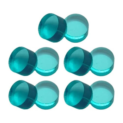 10 Pieces Break Jump Clear Cue Tip Billiard Pool Cue Tip Hard Professional Replacement for Player Billiard Beginners Snooker - color: green