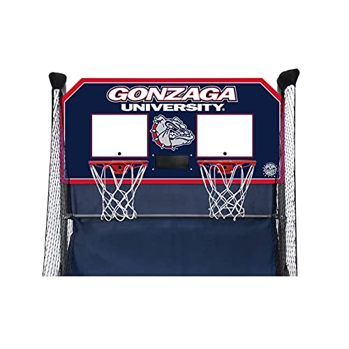 Pop-A-Shot - Home Dual Shot with NCAA Graphics l Sensor Scoring l 16 Game Modes l 7 Balls l Foldable Storage l for All NCAA Fans - style: Gonzaga Bulldogs