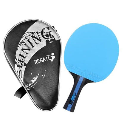 2 Pack Table Tennis Sets with 3 Balls and Carry Bag – Beginner Paddles for 2 Players, Durable Polar Wood Rackets and Zippered Case - color: Blue A