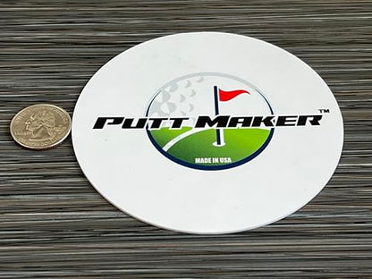 Putting Discs 4-Pack, Stocking Stuffer for Golfers, Golf Training Disk Accessories, Practice Aid for Green or Indoor, Flat Cup Ghost Hole Works Great as Golf Simulator Hole: Made in USA