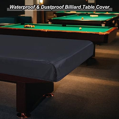 PATIKIL Billiard Pool Table Cover, 7 Feet, Waterproof, Outdoor/Indoor, Dustproof, Sun/Rain Protection, Black - size: 7 feet