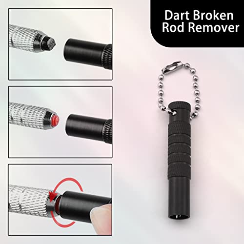 Dart Tool Kit - 50x Rubber Rings 50x Metal Washers with Dart Wrench Tool, Flight Hole Punch Tool, Shaft and Dart Point Remover Tool, Dart Sharpener