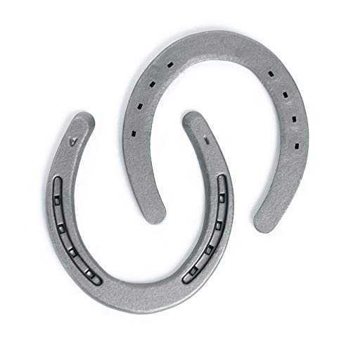 Steel Horseshoes Set for Horses, Crafts, Decorations and Backyard Games - Size 1 - Plain - 1 Shoe - size: 1
