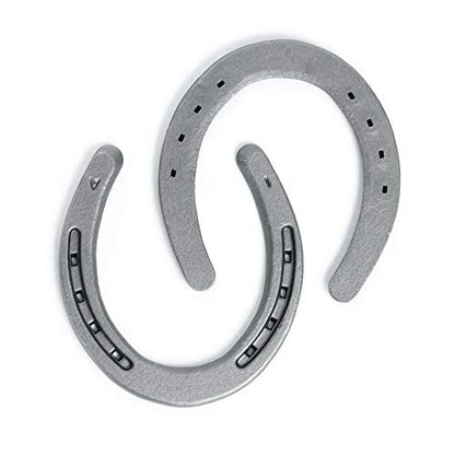 Steel Horseshoes Set for Horses, Crafts, Decorations and Backyard Games - Size 1 - Plain - 1 Shoe - size: 1