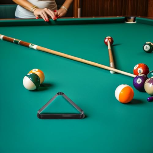 Yardwe Mini Triangle Pool Rack Billiard Ball Triangle Rack Diamond Rack Pool Table Ball Holder Positioning Rack for Miniature Pool Billiards Accessory - size: 12.9X12.9CM