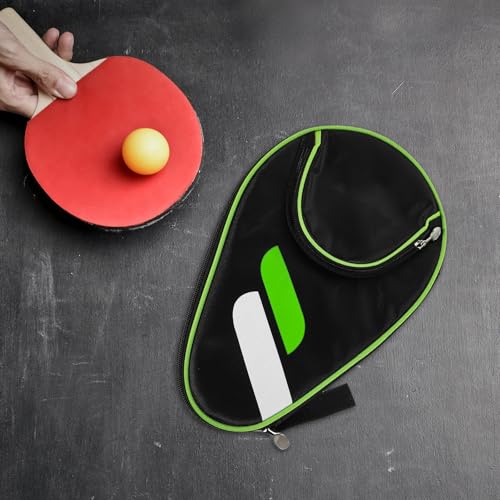 Luxshiny Thickened Table Tennis Racket Case Large Capacity Paddle and Balls Storage Bag Shockproof Portable Cover for Indoor Outdoor Use with Stylish Chic Design