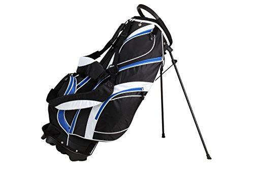 Precise S7 Men's Complete Right Handed Golf Club Set | Complete Regular & Tall Mens Golf Clubs Set | with 4 HC's, Lightweight Shafts & Spacious Stand Bag w/Storage Pockets & Dual Straps for Carrying - size: Tall +1" Size, style: Blue