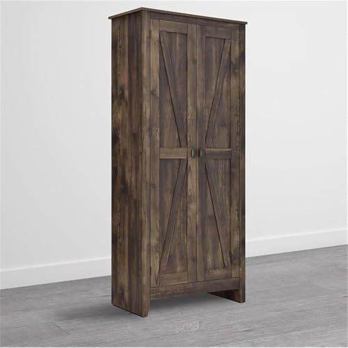 SystemBuild Farmington 31.5" Wide Storage Cabinet, Rustic
