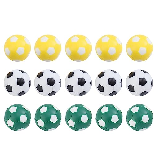 TOYANDONA 15pcs Foosball Table Balls Football Soccer Toy Creative Tabletop Game Accessory for Indoor - color: As Shown
