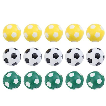 TOYANDONA 15pcs Foosball Table Balls Football Soccer Toy Creative Tabletop Game Accessory for Indoor - color: As Shown