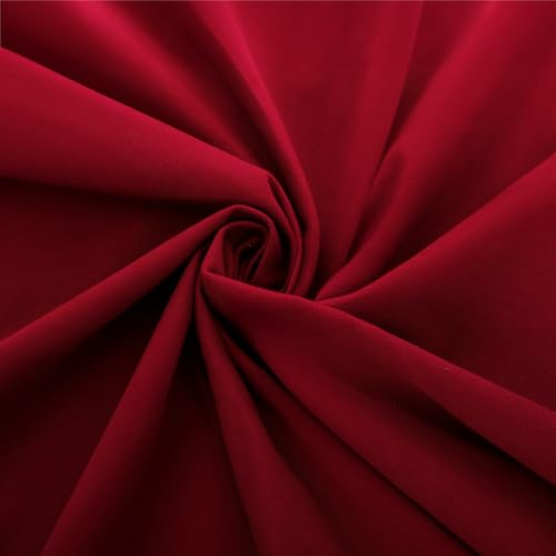 TOPZEA Billiard Cloth 8FT, Pre-Cut Pool Table Felt Replacement Kit with 6 Rail Cloth Strips for 8 Foot Tables, Billiards & Snooker Table Accessories, Indoor Sport Game, Red