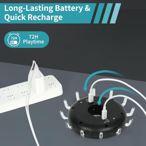 Disc Golf Basket Sensor Light | Automatic Sensor Lighting + Automatic Color-Changing Function | Compatible with Universal Disc Golf Baskets - color: 40MM