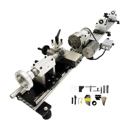 110V Billiard Cue Repair Machine, Pool Cue Lathe Repair Machine Single Track Multi-Function Snooker Cue Fixing Kit 0-2000rpm for Hall/Home/Club 450W