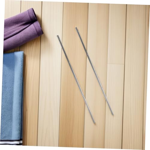TOYANDONA 6pcs Iron Foosball Table Rods Replacement with Safety Caps Soccer Table Poles for Easy Installation Compatible with Adult and Foosball Machines for Worn Rod Repair