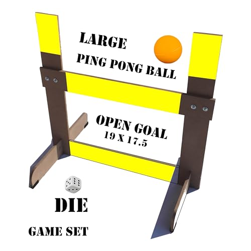 Portable Table Tennis Training Game-Ping Pong Accessory for Skill Building Improve Table Tennis Accuracy, Open Goal Design for Continuous Interactive Play Indoor/Outdoor