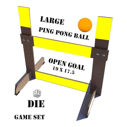 Portable Table Tennis Training Game-Ping Pong Accessory for Skill Building Improve Table Tennis Accuracy, Open Goal Design for Continuous Interactive Play Indoor/Outdoor