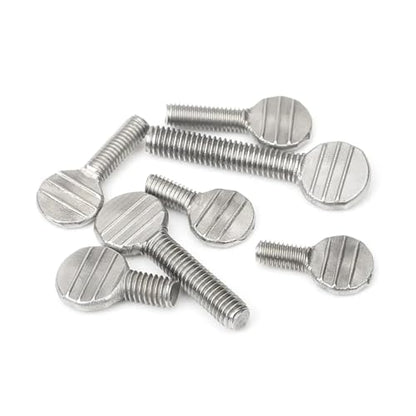 Flat-head screw Hand Twisted Table Tennis Racket Screw Thumb Wave Plate Flattened Bolt M4m5m6m8m10(5pcs M8X40) - size: 5pcs M8X40