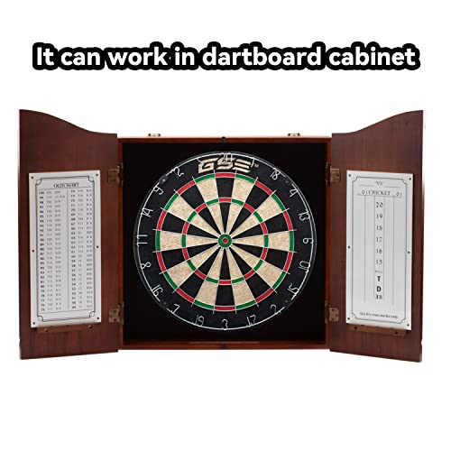 GSE Games & Sports Expert 18" Regulation Size Steel Tip Dartboard Game Set. Excellent Bristle/Sisal, Paper Baseball, Bullseye, Dart Board Game Set (Several Styles Available) - style: Pro Bristle Dartboard with 6 Darts