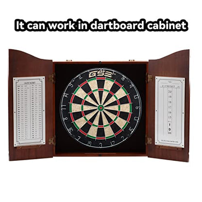GSE Games & Sports Expert 18" Regulation Size Steel Tip Dartboard Game Set. Excellent Bristle/Sisal, Paper Baseball, Bullseye, Dart Board Game Set (Several Styles Available) - style: Pro Bristle Dartboard with 6 Darts