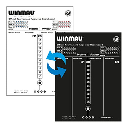 Winmau Dry Wipe Darts Scoreboard