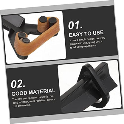 Happyyami 3pcs Pool Cue Tools Cue Tip Shaper Cue Tip Repair Kit Cue Tips for Pool Stick Billiard Pool Supplies Billiard Cue Lightweight Pool Cue Tip Nine Club Forming Machine Plastic