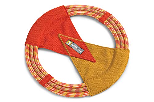 Ruffwear, Pacific Ring Dog Toy, Interactive Fetch and Tug Toy for Playing and Training, Sockeye Red - color: Sockeye Red