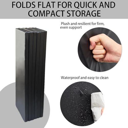 8ft Pool Table Insert - Convertible Foldable Top Transforms to Dining & Game Table, Billiard Table Cover with Waterproof Leather(Black)