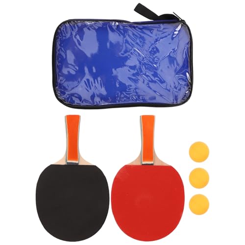 PRETYZOOM Indoor Outdoor Table Tennis Racket Set with Penhold and Grip Paddles Poplar Wood Training Kit with Balls for Accurate Shots and Ergonomic Grip Complete Sports Practice Gear