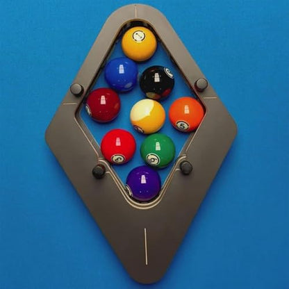 Precisions-Engineered Professional Billiard Rack System Adjustable Lock System Billiards Accessories That Eliminates Gaps for Wood Billiard 8-Ball/9-Ball Pro Triangles/Diamonds Pool Balls Racks - size: Rhombus