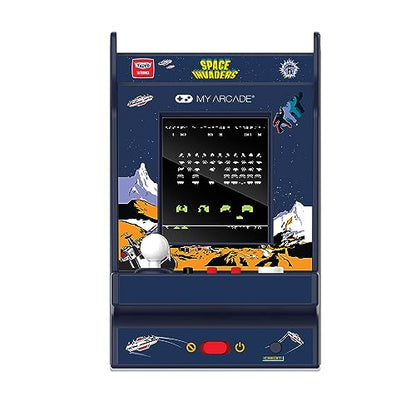 My Arcade Space Invaders Nano Player - Arcade Classics 4.8" Portable Handheld Mini Arcade Machine, 2.4" Screen Color Display, Retro Video Game - style: Space Invaders