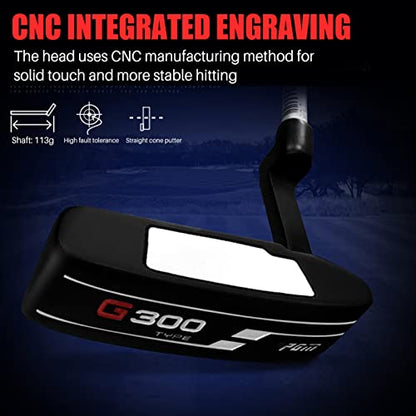 PGM Golf Putter - Blade Putters for Men & Women - Easy Flop Shots – Legal for Tournament Play- Right/Left Handed - size: 34", Graphite, style: Right Handed