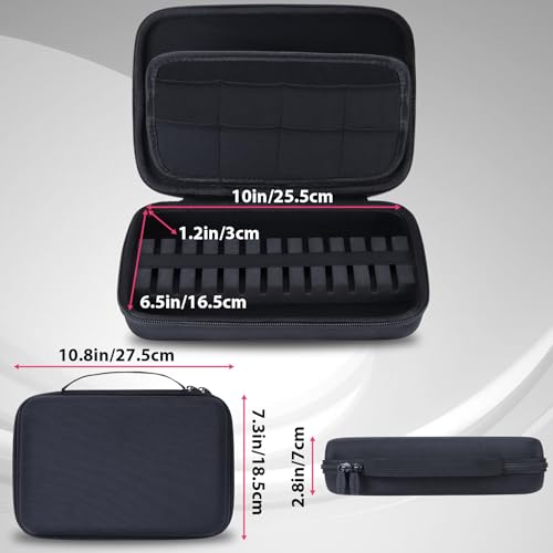 Case Compatible for 12 Darts, Holds Darts and Extra Accessories - color: Black