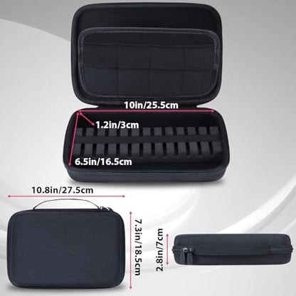Case Compatible for 12 Darts, Holds Darts and Extra Accessories - color: Black