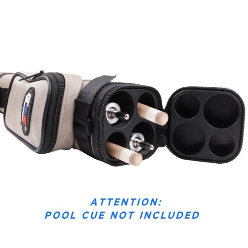 GSE Games & Sports Expert 2x2 Deluxe Hard Billiard Pool Cue Stick Carrying Case, Billiard Cue Case, Billiards Accessories (Several Colors Available) - color: Square - Dark Grey