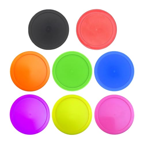 harayaa 8Pcs Air Hockey Pucks Family Air Hockey Table Game for Birthday Party