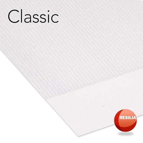 RESILIA Premium Clear Floor Protector Mat – Heavy-Duty Plastic Vinyl Covering for Hardwood, Tile, or Laminate Floors, Table, or Desk –American Modern Pattern 27" x 12' Waterproof Roll, Made in USA - size: 2'3" x 12'