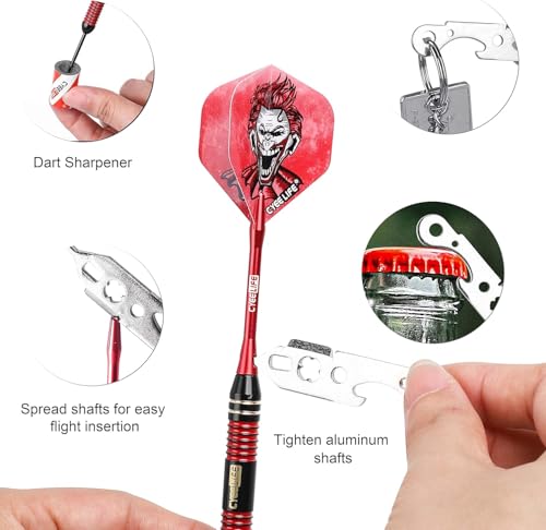 CyeeLife PET Dart Flights, Aluminium & PVC Shafts, Dart Tools, Sharpener, Dart O Rings
