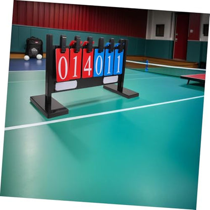 Holibanna Weatherproof Portable Tabletop Scorekeeper Flip Scoreboard for Basketball Football Tennis Volleyball with Stable Freestanding Base and Thickened Construction
