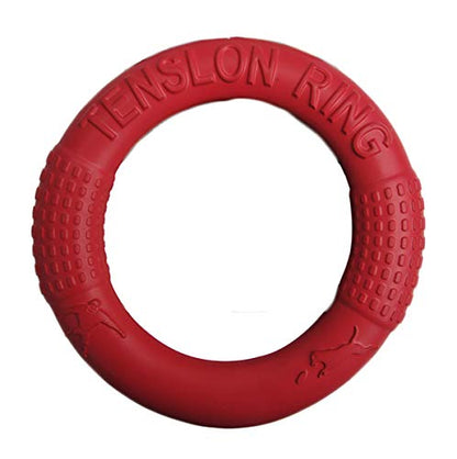 Dog Disc Toy Flying Ring Pets Flying Disc Dog Chew Toys Non-Toxic Fitness Ring Dogs DT103 Red 10.8 inch - color: Red, size: 10.8 inch