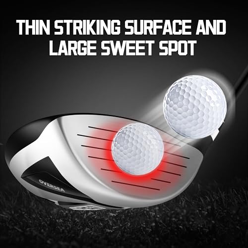 PGM 13/18 Pieces Men's Complete Golf Club Set with Driver, Fairway, Hybrid, Irons, Putter, Stand Bag & Headcovers - Ideal for Beginners (Standard/+1inch Sizes)